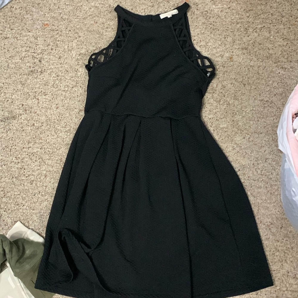 High neck dress